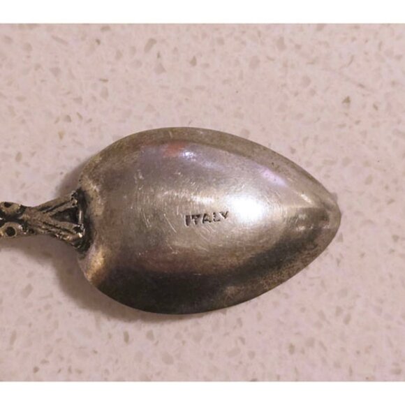 Vintage Souvenir Spoon Lot Rare Rolex Watch Co. Spoon + 3 Italian Pewter Spoons - Picture 12 of 12